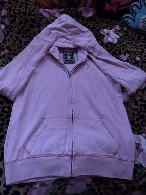 Vintage 2009 PINK Victoria's Secret pink HOPE zip up jacket & matching shirt